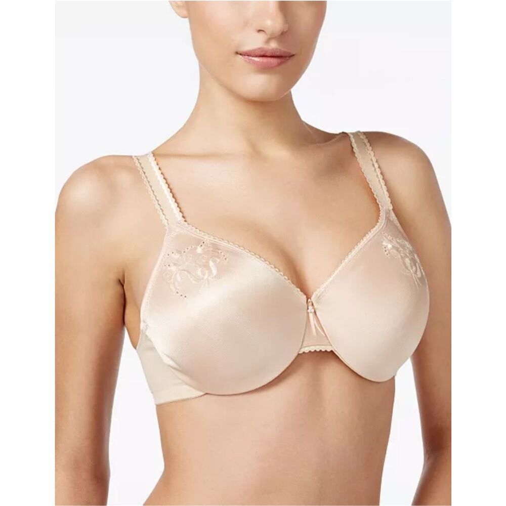 Wacoal Nude/Beige Satin Full-Coverage Underwire Bra